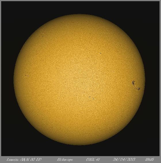 Disque helio du 24-04-2013