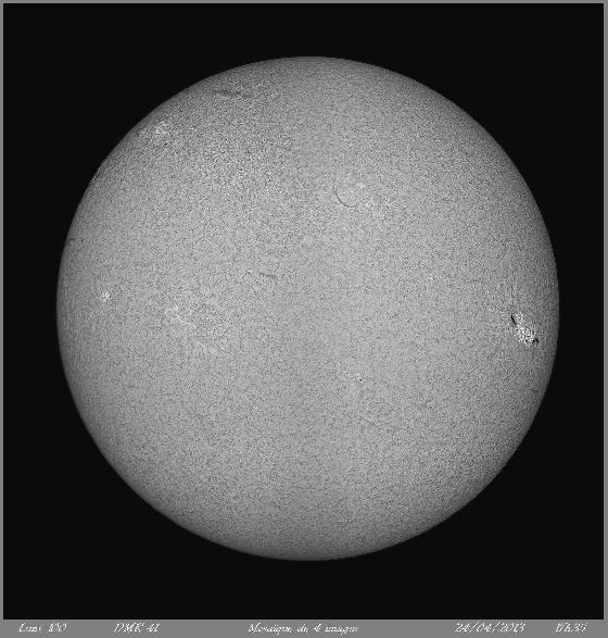 Disque H-alpha du 24-04-13