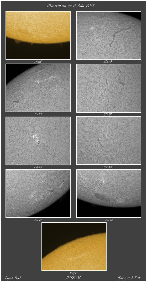 Observation du 06-06 surface Observation du 06-06 surface