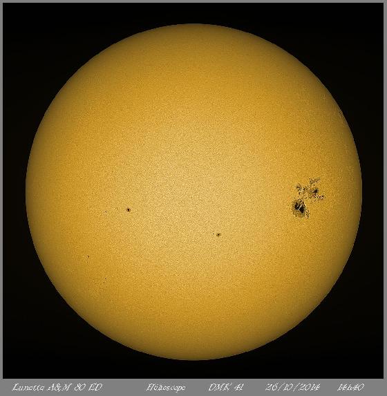 Disque helioscope du 26-10-2014 Disque helioscope du 26-10-2014
