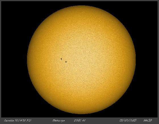 Disque helioscope 13 Fevrier Disque helioscope 13 Fevrier