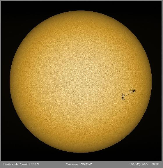 Disque helioscope du 26 Aout Disque helioscope du 26 Aout