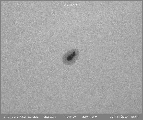 Tache helio du 20 Septembre 2015 Tache helio du 20 Septembre 2015