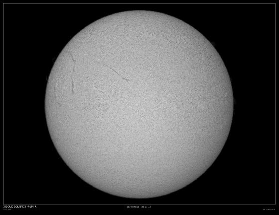 Disque H-alpha du 28 Juin