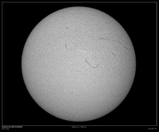 Disque H-alpha du 3 Juillet