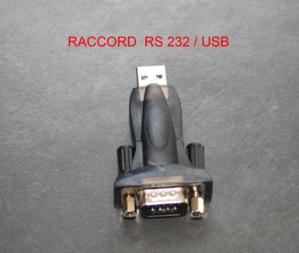 Raccord USB / RS 232 Raccord USB / RS 232