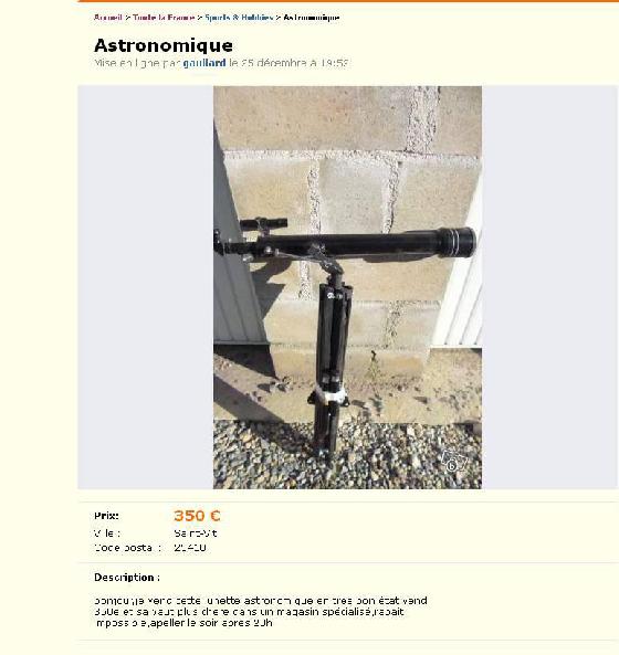 Astronomique ! Astronomique !