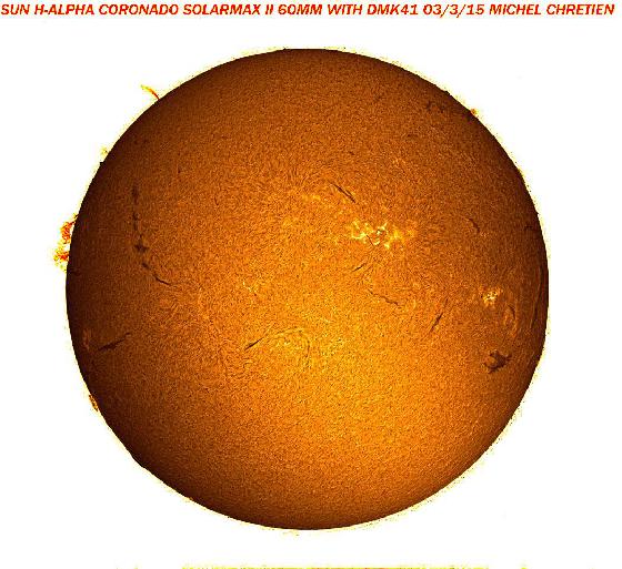 Soleil du 03/03/15