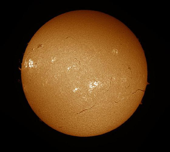 SUN H-ALPHA CORONADO 60MM DS WITH DMK41 TODAY 07/05/15