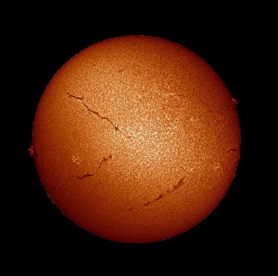 SUN H-ALPHA CORONADO 60MM DS WITH DMK41 25/05/15