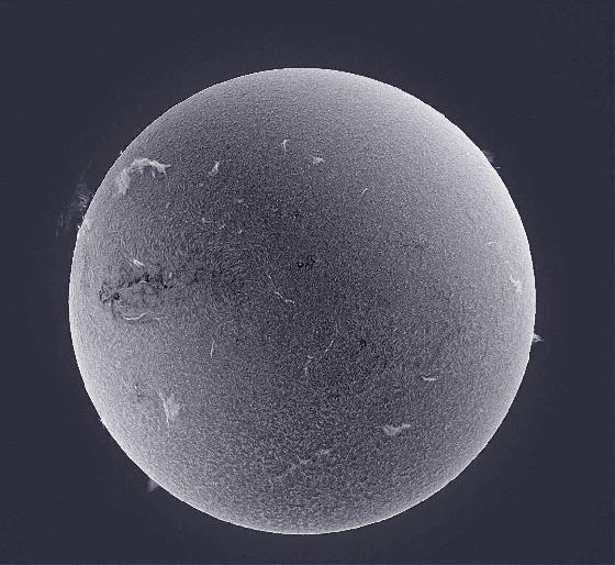 SOLEIL EN H-ALPHA LUNETTE CORONADO 60MM DOUBLE FILTRATION DU 01/07/15