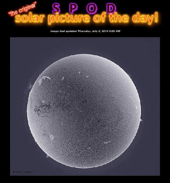 SUN H-ALPHA CORONADO 60MM WITH DMK41 01/07/15.