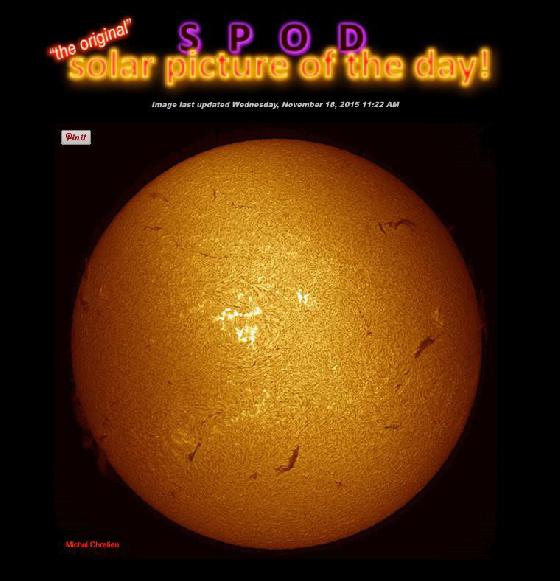 SUN H-APHA CORONADO SOLARMAX II 60MM WITH DMK41 18/11/15 VILLENEUVE LES AVIGNON 30400 FRANCE