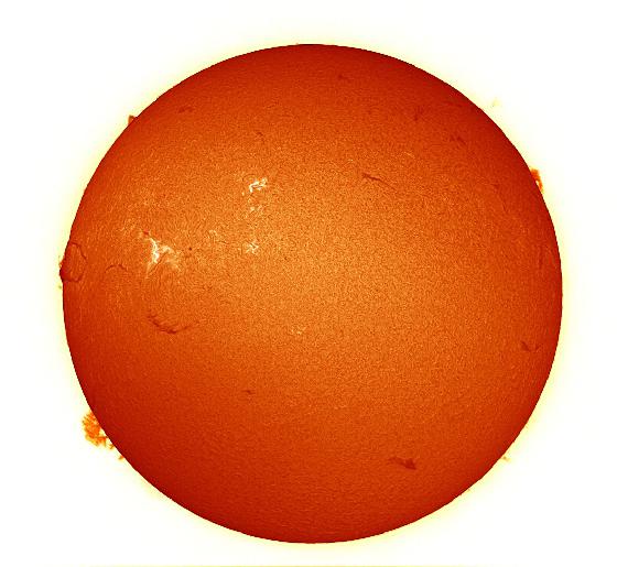 SUN H-ALPHA CORONADO SOLARMAX II 60MM WITH DMK41 13/03/16