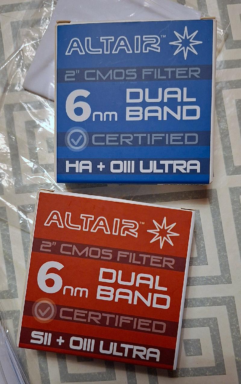 Filtres DualBand Altaïr Astro 6nm