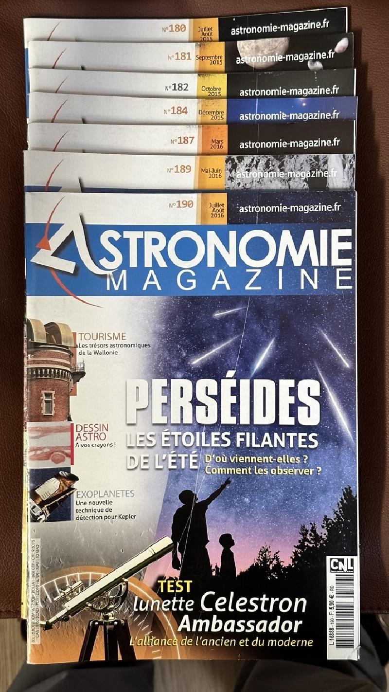 Magazines divers (Astronomie Magazine, Astrosurf, Ciel et Espace)