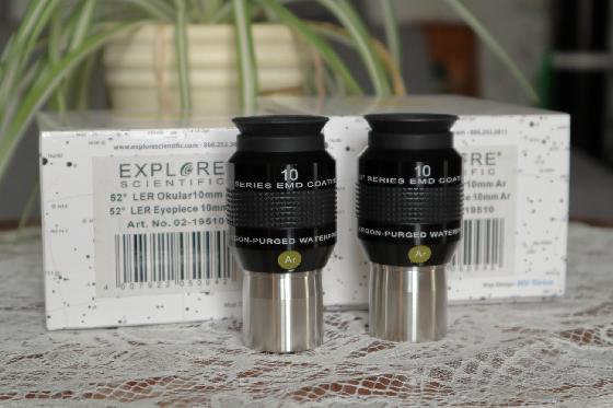 Paire d'oculaires EXPLORE SCIENTIFIC 10 mm 52° LER