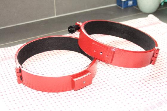 Paire anneaux rouges