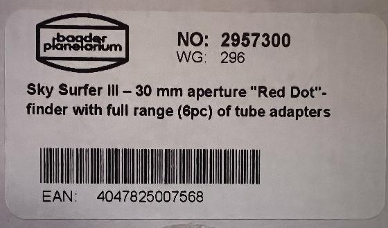 Viseur pointeur rouge - Baader