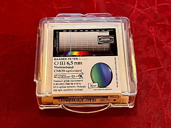 Filtres Baader LRGB Ha et OIII - 36mm non montés