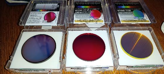 Filtres Baader SHO en 50mm non montés