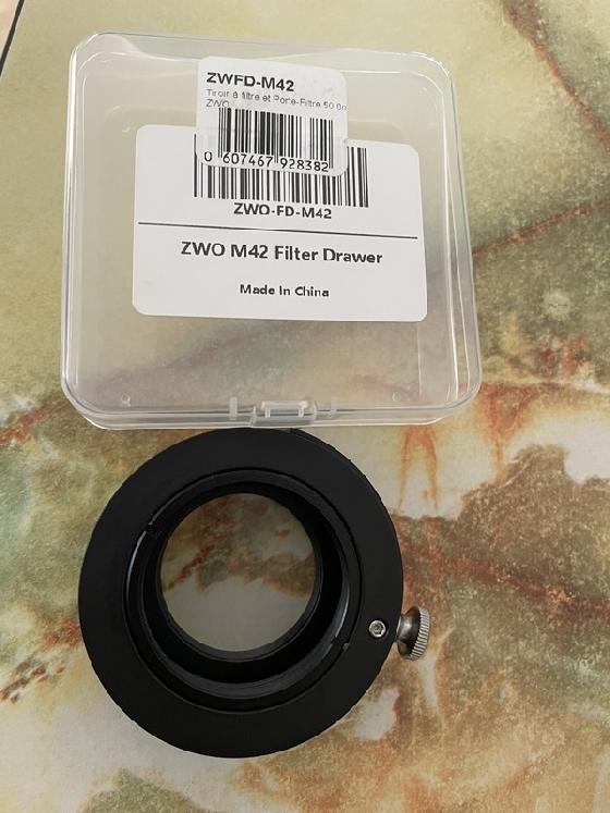 tiroir à filtre ZWO 50.8mm en T2 + un autre tiroir