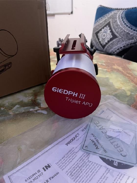 Sharpstar 61edph III avec réducteur.