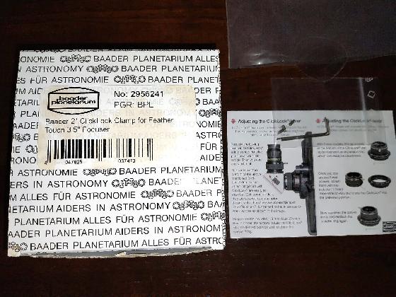 2" ClickLock 4.1" (104mm) pour focuser Feathertouch 3.5" (TEC-OS) NOUVEAU