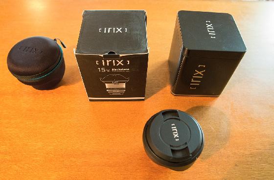 Objectif Irix 15 mm à f/2.4