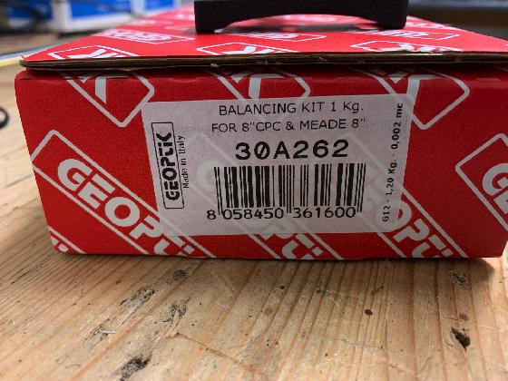 Contre-poids Geoptik pour CPC 8" et LX200 8"