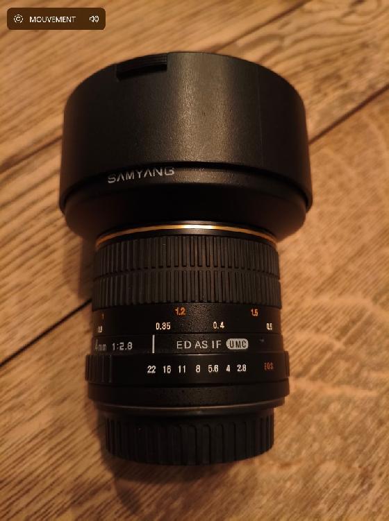 Samyang 14 mm F2.8 ED AS IF UMC Monture EFS CANON