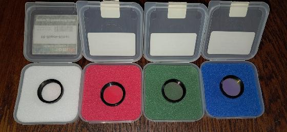 Filtres 1.25" RVB 2c + Ir-Cut Astronomik
