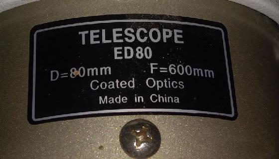 LUNETTE SKY WATCER ED 80