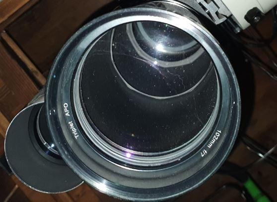 Lunette TS102 FPL53 Photoline avec riccardi x0.75 et PO Baader