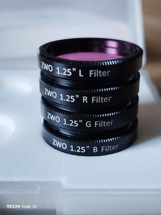 Flitres ZWO LRGB 31.75mm 1.25"