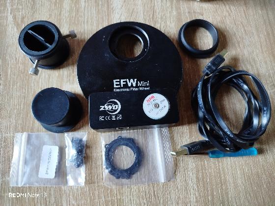 Roue à filtres motorisée ZWO mini 5 positions en 31.75mm 1.25"