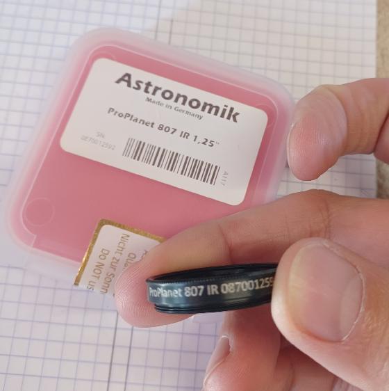 Filtre Astronomik ProPlanet 807 IR 1,25"