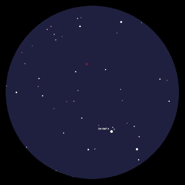 46P Wirtanen le 10 décembre 2018 21h35 TU