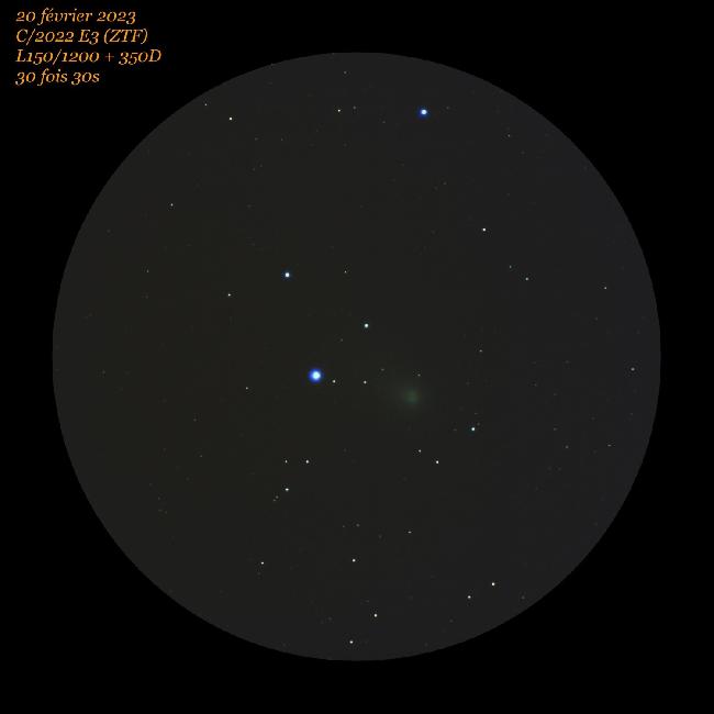 20230220 comète 2022 E3 ZTF