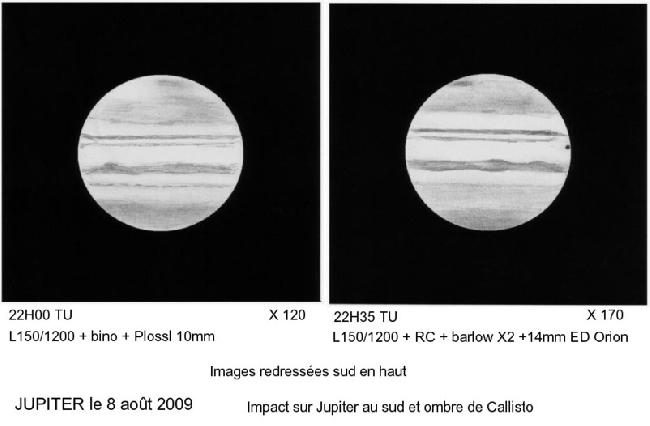 2009 impact sur jupiter
