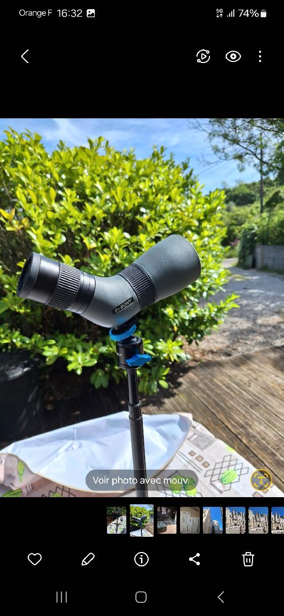 Petite lunette ornitho rando astro