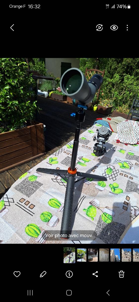 Petite lunette ornitho rando astro