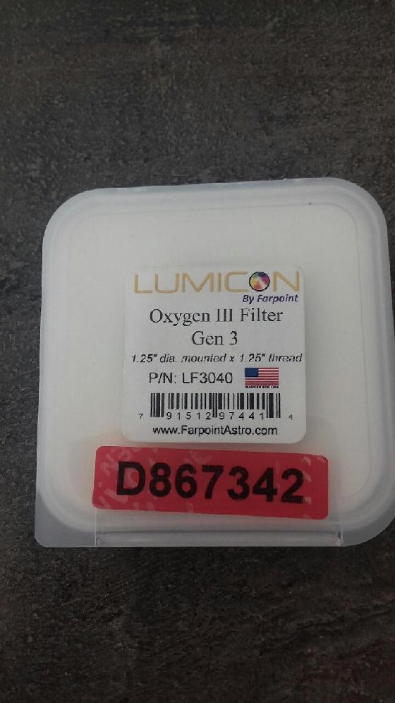Filtre Lumicon OIII 1.25"