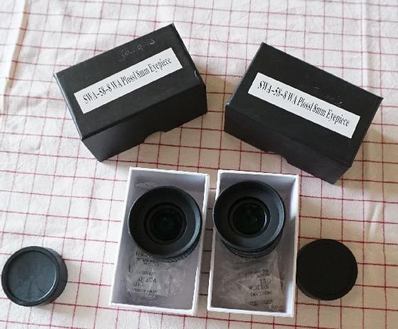 2 oculaires Plossl SWA 8mm 58°