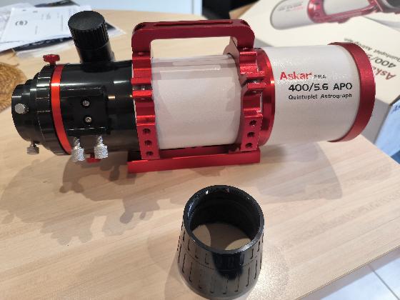 Lunette Askar 400/5.6 et son  reducteur 0.7