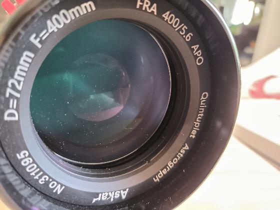 Lunette Askar 400/5.6 et son  reducteur 0.7
