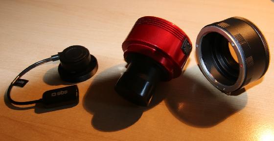 ZWO ASI 290Mc + bague adaptation objectif Canon