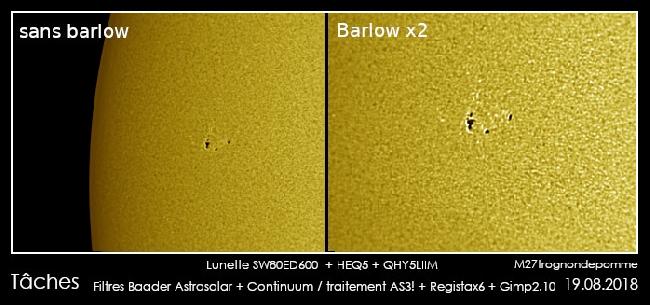 Tachouilles du 19 aout 2018