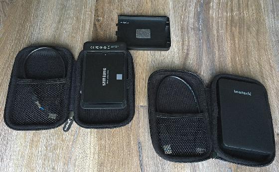 2 x SSD Samsung EVO 850 500Go + boitier externe USB 3.0 + housse