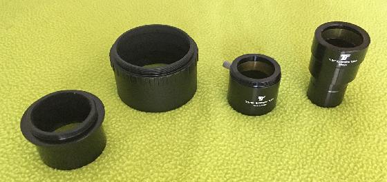 Tube extension Baader M68 L40mm, adaptateur 50,8mm vers M48, Bague T2 vers T2/31,75mm L35mm, Tube allonge 31,75mm L35mm